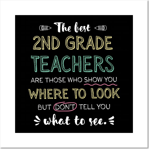 The best 2nd Grade Teachers Appreciation Gifts - Quote Show you where to look Wall Art by BetterManufaktur